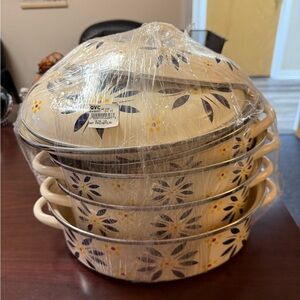 QVC Temp-tations Old World 8-pc Enamel Cookware Set